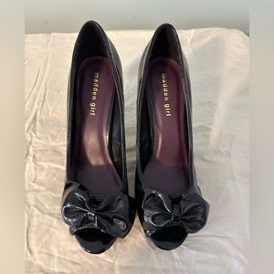 Madden Girl patent platform peep toe platform heels